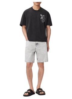 all saints t-shirt manseraph ss crew - m034pf washed black