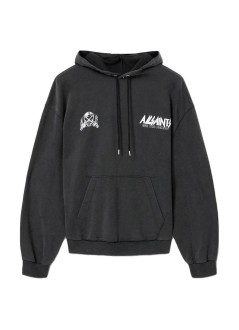 all saints sweater manchromium oth hoody - m001nf washed black