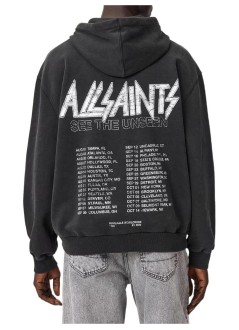 all saints sweater manchromium oth hoody - m001nf washed black