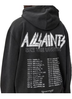all saints sweater manchromium oth hoody - m001nf washed black