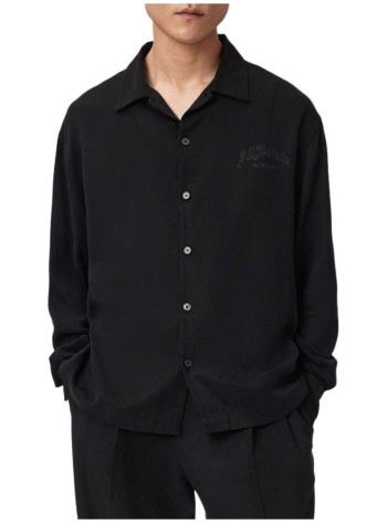 all saints camiseria hombre soul ls shirt - m036sf orca black