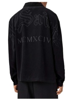 all saints camiseria hombre soul ls shirt - m036sf orca black