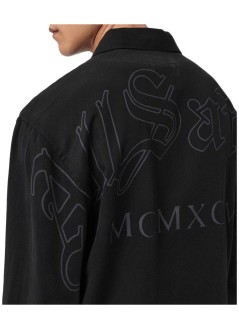 all saints camiseria hombre soul ls shirt - m036sf orca black