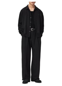 all saints camiseria hombre soul ls shirt - m036sf orca black