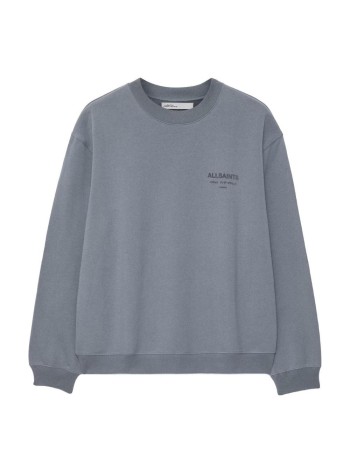 all saints sweater manxander crew - m001ne lunar blue