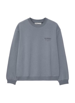 all saints sweater manxander crew - m001ne lunar blue