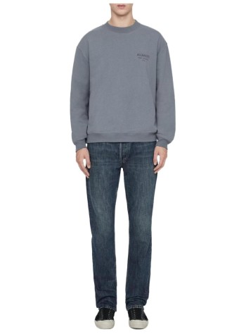 all saints sweater manxander crew - m001ne lunar blue 2