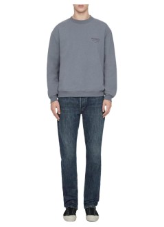 all saints sweater manxander crew - m001ne lunar blue