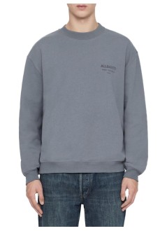 all saints sweater manxander crew - m001ne lunar blue