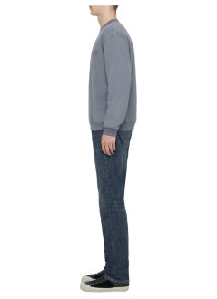 all saints sweater manxander crew - m001ne lunar blue