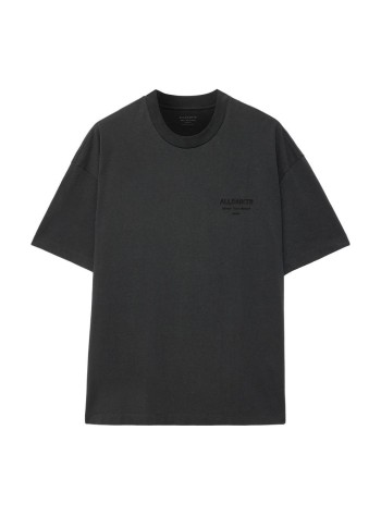 all saints t-shirt manxander ss crew - m030jc carter grey
