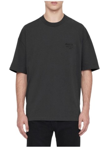 all saints t-shirt manxander ss crew - m030jc carter grey 2
