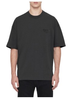 all saints t-shirt manxander ss crew - m030jc carter grey