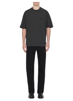all saints t-shirt manxander ss crew - m030jc carter grey