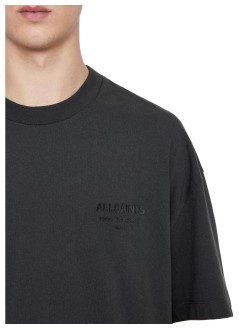 all saints t-shirt manxander ss crew - m030jc carter grey