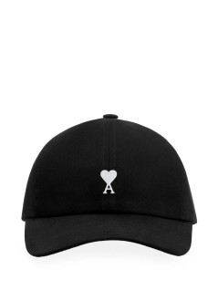 ami gorras hombre quota -black ami de coeur embroidery cap - ucp265aw0041 001