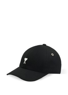 ami gorras hombre quota -black ami de coeur embroidery cap - ucp265aw0041 001