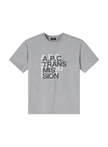 a.p.c. t-shirt mant-shirt transmission - cohbmh26645 pla
