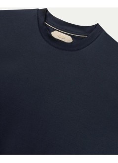 aurélien t-shirt manaur1 t-shirt, big collar - 60230902160000 navy