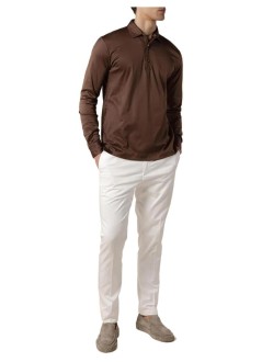 aurélien polo manaur1 polo ls - 50240902160000 ecru