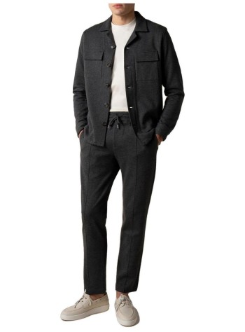 aurélien pant  manleisure cotton trousers - 40250903160000 dark grey 2