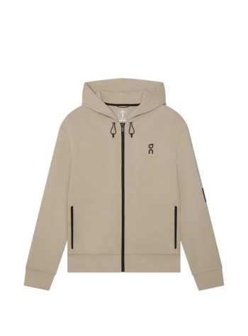 on running sudadera hombre focus tech zip hoodie - 1mf30300603 desert