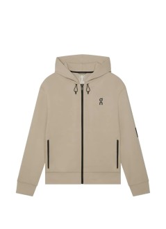 on running sudadera hombre focus tech zip hoodie - 1mf30300603 desert