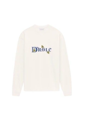 drôle de monsieur camiseta hombre drôle heritage long sleeve t-shirt - lts322co248ow off white