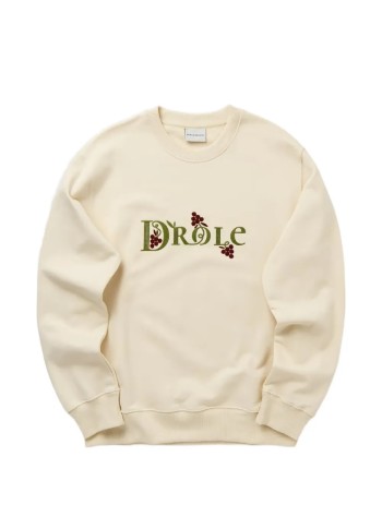 drôle de monsieur sudadera hombre drôle heritage sweatshirt - lsw206co127lbg light beige 2