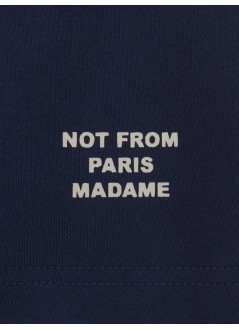 drôle de monsieur pantalon corto hombre slogan fleece short - permbs185co312ny navy