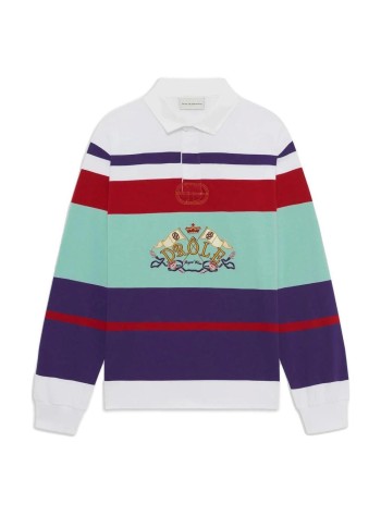 drôle de monsieur polo hombre d miroir racing long sleeve polo - mpl184co248 navy