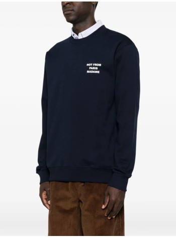 drôle de monsieur sudadera hombre bold slogan sweatshirt - msw149co127 navy 2