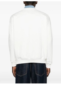 drôle de monsieur sudadera hombre gambling hall printed sweatshirt - msw211co127 off white