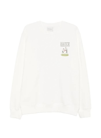 drôle de monsieur sudadera hombre drôle boxers sweatshirt - msw214co127 off white