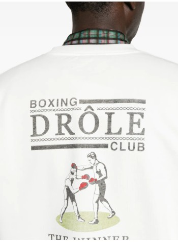 drôle de monsieur sudadera hombre drôle boxers sweatshirt - msw214co127 off white 2