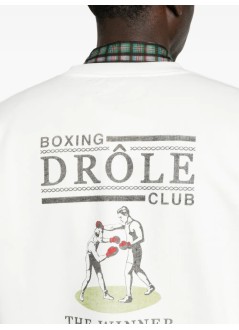 drôle de monsieur sudadera hombre drôle boxers sweatshirt - msw214co127 off white