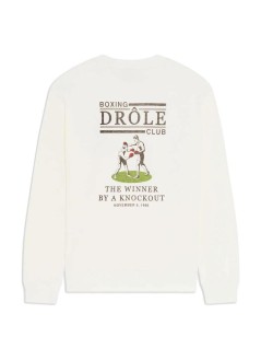 drôle de monsieur sudadera hombre drôle boxers sweatshirt - msw214co127 off white