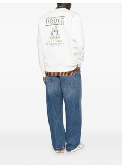 drôle de monsieur sudadera hombre drôle boxers sweatshirt - msw214co127 off white