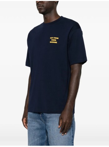 drôle de monsieur camiseta hombre bold slogan t-shirt - mts203co002 navy 2