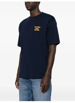 drôle de monsieur camiseta hombre bold slogan t-shirt - mts203co002 navy