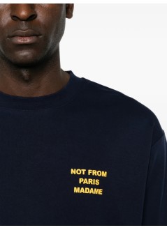 drôle de monsieur camiseta hombre bold slogan t-shirt - mts203co002 navy