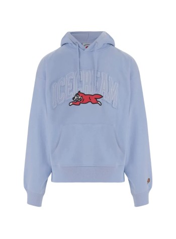 icecream sudadera hombre college applique running dog popover hood - icph26230 light blue