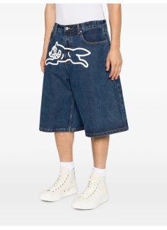 icecream pantalon corto hombre running dog triple scoop denim shorts - icds26271 mid wash blue