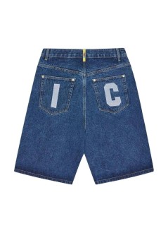 icecream pantalon corto hombre running dog triple scoop denim shorts - icds26271 mid wash blue