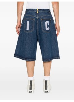 icecream pantalon corto hombre running dog triple scoop denim shorts - icds26271 mid wash blue