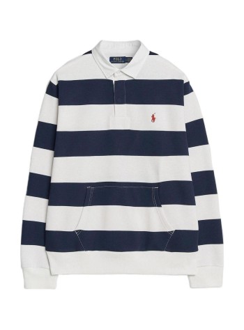 polo ralph lauren polo hombre knit-rugby-pullover - 710b26283002 newport navy white