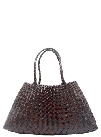 dragon diffusion handbag mujer santa croce big - 8892 dark brown