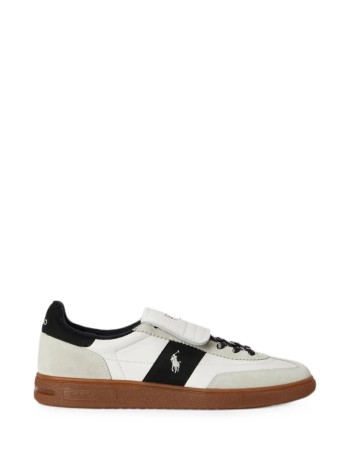 polo ralph lauren sneaker hombre bedford ppft-sneakers-low top lace - 809p15675002 deckwash white black