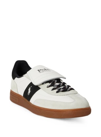 polo ralph lauren sneaker hombre bedford ppft-sneakers-low top lace - 809p15675002 deckwash white black 2