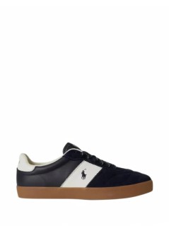 polo ralph lauren sneaker mancrt vulc iii-sneakers-low top lace - 816p15847002 hunter navy deckwash white